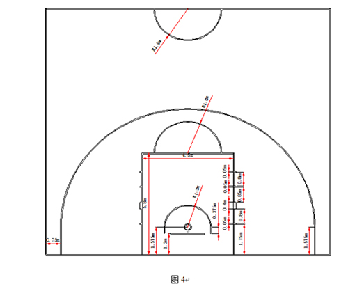 篮球场施工划线图