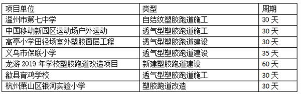 塑胶跑道项目