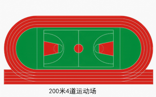 200米跑道面积图片