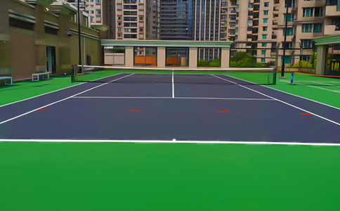 室外网球场图片