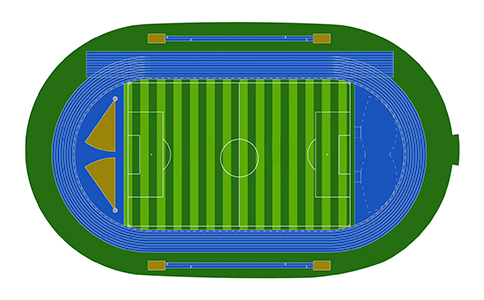 塑胶跑道平面图