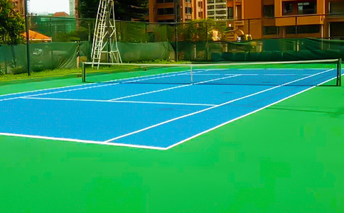 宝力体育施工网球场