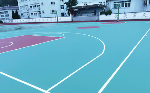 塑胶篮球场地面