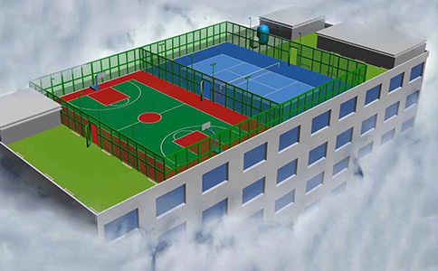 杭州楼顶篮球场