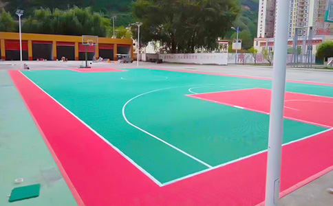 杭州篮球场塑胶地面