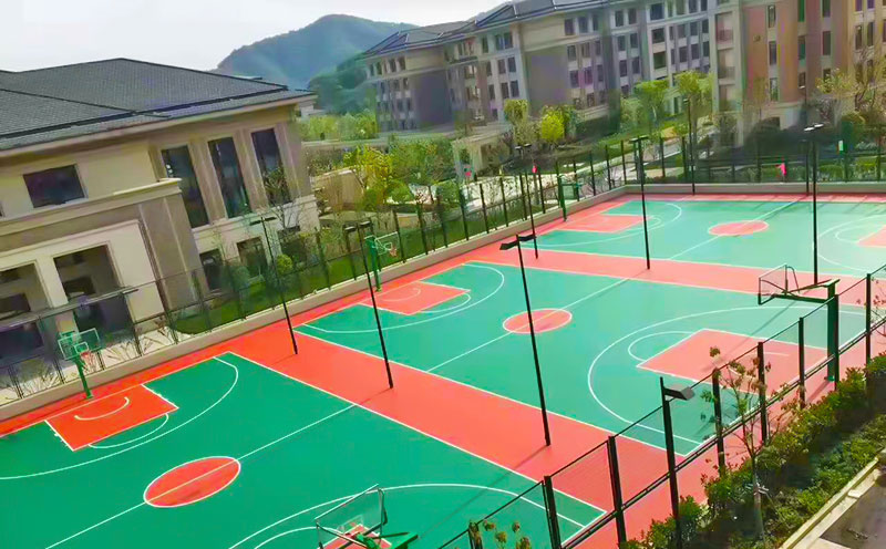 杭州小区塑胶篮球场