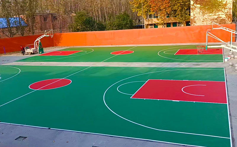 室外塑胶篮球场