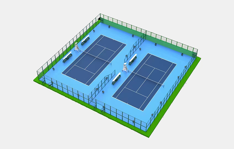 宝力体育杭州网球场平面图